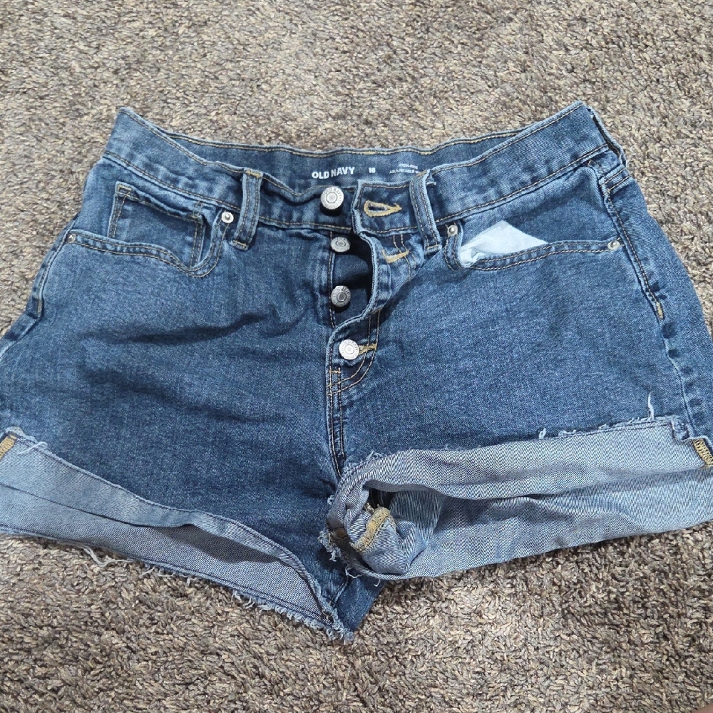Old Navy Girls Distressed Blue Jean Shorts Size 18